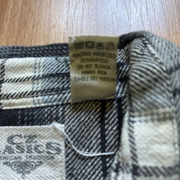 CZ Basics Blue Plaid Shirt (Men's Size M) Long Sleeve Casual • Code Zero - Picture 3 of 6